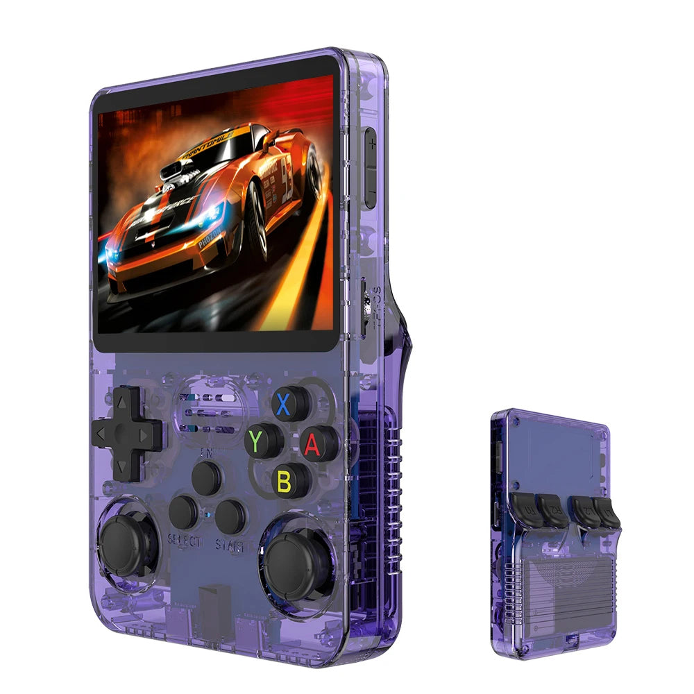 R36S PORTABLE POCKET HANHELD RETRO VIDEO GAME CONSOLE - 3.5 INCH 64GB