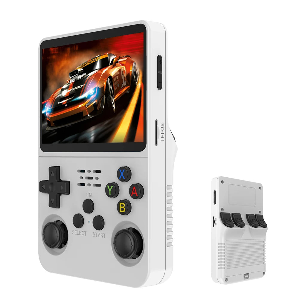 R36S PORTABLE POCKET HANHELD RETRO VIDEO GAME CONSOLE - 3.5 INCH 64GB