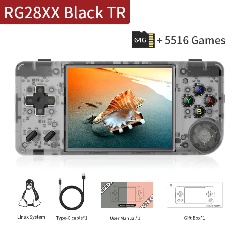 HANDHELD GAME CONSOLE RG28XX - 64GB